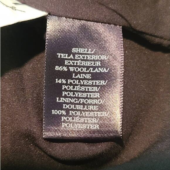 Ann Taylor red white black wool blend skirt - 12p 12 petite - Picture 6 of 6